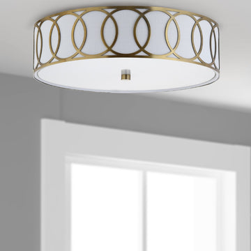 Aria Metal LED Flush Mount - JONATHAN Y